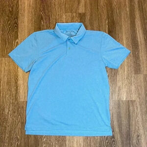 Mens Doc & Amelia Blue Short Sleeve Polo - M